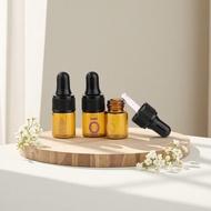 Accurate Dosage Glass Dropper Bottle Amber Mini Refillable Bottle Glass Chemical Stable for  Serum S