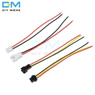 10Pairs 20PCS 15cm Long JST SM 2Pin/3Pin 2.54MM/3MM Plug Male to Female Wire Connector 2P 3P Kit