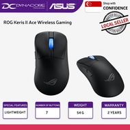 ASUS ROG Keris II Ace Wireless Gaming Mouse, 54g Lightweight, AimPoint Pro 42K Optical Sensor - Blac