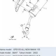 knalpot original yamaha nmax new 2022