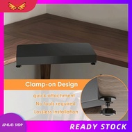 [ap4l43.] Corner Desk Mat-Black Clamp-on Corner Desk Connector Sleeve Plate, L Desk Platform Extende