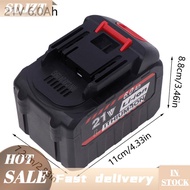 BJ🔩🔧🔗 สว่านไขควงไร้สายชาร์จไฟได้สำหรับ Makita 21V แบตเตอรี่ลิเธียม6.0Ah 4.0Ah ขนาด21V