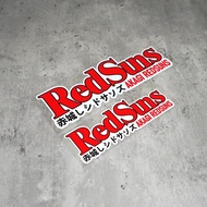 Initial D Ryosuke RedSuns Reflective Sticker Motorcycle Sticker Chassis Luggage Helmet Sticker-Z150