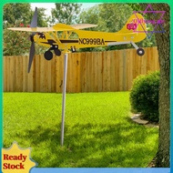 3D Plane Weather Vane Anti-corrosion Wind Direction Indicator for Outdoor Garden