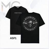 MG Men's Rock Metal Top - Gothic Skull Rock T-Shirt - Men's Oversize T-Shirt - Black Rock T-Shirt Ch