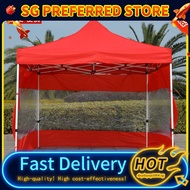 Outdoor Sun Shade Folding Tent Transparent Retractable Folding Stall Advertising Four Corners Big Um