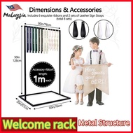 [MY] New party Wedding Welcome Sign Stand Wedding Sign Stand Wedding Sign Display Stand Heavy Duty E