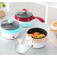Electric Cooking Pot Multipurpose Electric Pot 1.2L Multifunction Pot Boiling Pot Stir-fry Frying Pa