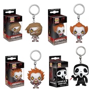 1Pcs Funko POP Ghostface Scream Figurine Keychain Pocket Joker Chucky Action Figures Collections Toy