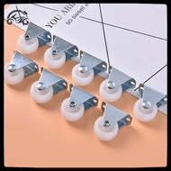 [8C15] Universal Casters 1" Furniture Wheel Castor White PP Nylon One way wheel [8C]