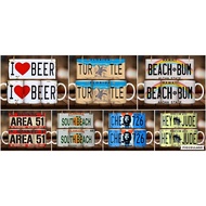 License Plate Design in a Mug 11oz with Box Souvenir - 1PC MUG Hey Jude, South Beach