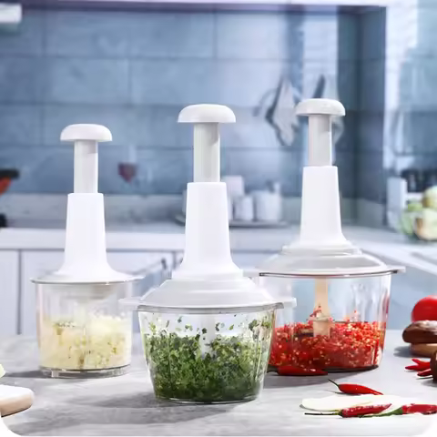 Manual Vegetable Mincers Press Type Household Garlic Meat Cutter Grinders Whisk Stirre Kitchen Food 