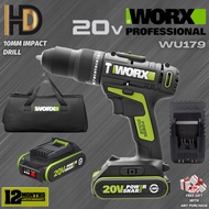 WORX 20V WU179 Cordless Impact Drill With Metal Chuck / High Performance / Heavy Duty / Driller