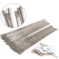 Diamond Drill Bit 0.6/0.8/1/1.2/1.4mm Shank Diamond Coated Lapidary Drill Bits Solid Bits Needle for