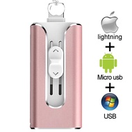 [HOT Electronics HOT 592] Metal USB Flash Drive 128GB OTG Pen Drive 32GB 64GB USB 3.0 Flash Disk for iPhone 11 Pro/XR/XS Max USB Memory Stick 256gb