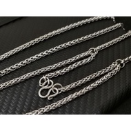 Stainless steel 4mm Hua Lan Double Hangers Amulet men's necklace!