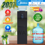 MIDEA Bottle Type FloorStanding Water Dispenser Hot Warm Cold Model: 2037 - Compressor Cooling (NO B