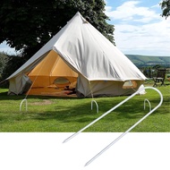 spsrph 4PCS U Shaped Nail Tent Nails Ground Staple Stainless Steel Garden Pegs Securing Lawn Supplie