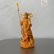 Yaba Wood Carving Yang Yang Erlang God Small Ornaments Household Dharma Protector Statue Nantianmen 