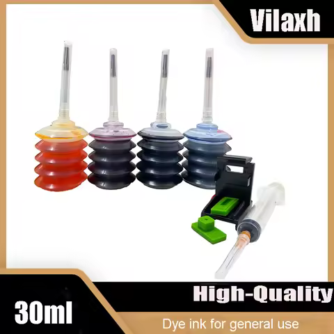 30ml for hp ink cartridge refill kit for HP 301 304 302 123 122 652 650 21 22 140 141 950 655 364 90