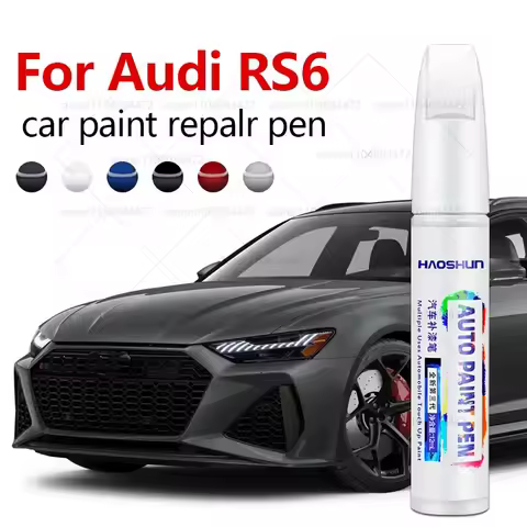 Car Paint Repair Pen For 2002-2025 AUDI RS6 Paint Scratch Repair Accessories White LY9L Blue LX5F Bl