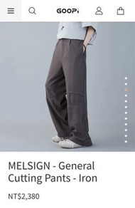 Melsign - general cutting pants /寬版 /寬褲 /直筒