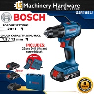 BOSCH GSR185-LI 18V Cordless Brushless Drill Driver - 1 Year Warranty