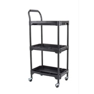 685. Maxbuilt 3-Tier Tool Trolley - Black