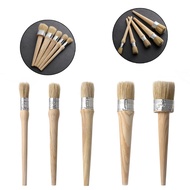 Natural Bristles Wood Large Brushes Chalk Paint Wax Brush for Painting or Waxing Furniture Stencils Folk art Home Decor