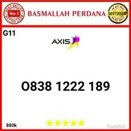 Nomor Cantik AXIS 11digit 222 ifachui hoki 0838 1222 189 RG012 1311