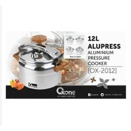 Oxone Alupress Pressure Cooker 12 LIter OX 2012 Pressure Cooker - Silver