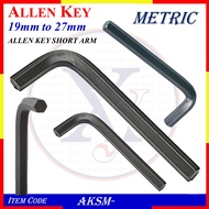 AKSM- 19mm TO 27mm HEX ALLEN KEY SHORT ARM ALLEN KEY