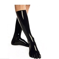 100 Natural Latex Stockings y Fetish Long Middle Socks Women Club Wear Cosplay Costumes Wear with Dr
