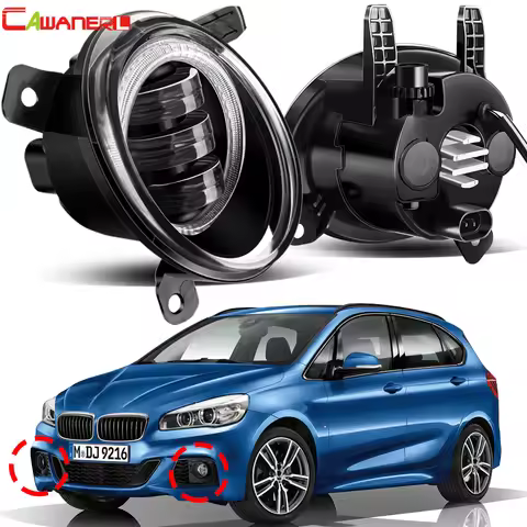 2 Pcs Car LED Fog Light Angel Eye DRL Daytime Running Lamp For BMW F45 F22 F23 218i 225i 220i 228i 2