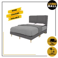 Living Mall Vermeer Divan Bed Frame 6" Pencil Leg In 5 Colors