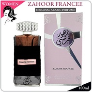 ZAHOOR FRANCEE - ORIGINAL ARABIC PERFUME EDP BY ARD AL ZAAFARAN DUBAI FOR WOMEN FRAGRANCE READY STOCK