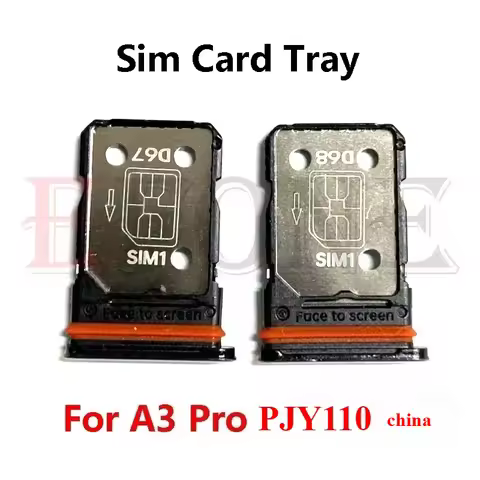 For Oppo A3 A3X Pro PJY110 CPH2639 4G 5G A38 A18 SIM Card Tray Slot Holder Adapter Socket Repair Par