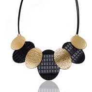 Large bright gold Statement necklace