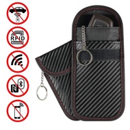 Premium Car Keyless Car Key blocker RFID Leather Signal Blocker Case Faraday Pouch For Radiation Pro