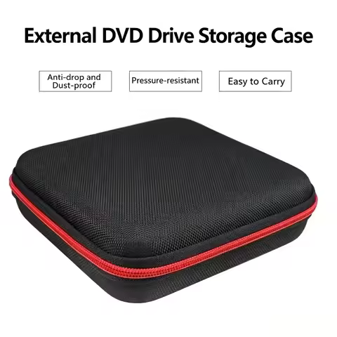 Shockproof Hard Case Protective Storage Bag Carrying USB CD DVD Writer Blu-Ray & External Hard Drive
