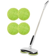 GOBOT Electric Mop Rotating Mop Cleaner Cordless Rechargeable Adjustable Length Floor Cleaning Mop Window Cleaning Ceiling Cleaning Mop Lightweight Cleaning Tool with 4 Mop Pads