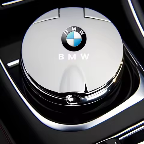 Car Ashtray with Lid Smell Proof Blue Led Portable Ashtray Cup For BMW M 1 2 3 4 5 7 Series X1 X3 X4