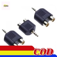 3.5mm stereo jack to RCA [COD] CONVERTER JACK RCA TO 2 COVER RCA JACK T RCA MINI STEREO