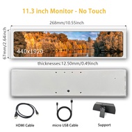 [Dianc] LESOWN จอแสดงผลขนาดเล็กยาวบาร์ยืดขนาด11.3นิ้วแบบพกพา440X1920 IPS จอ LCD ยืดได้กว้างสำหรับ Ai