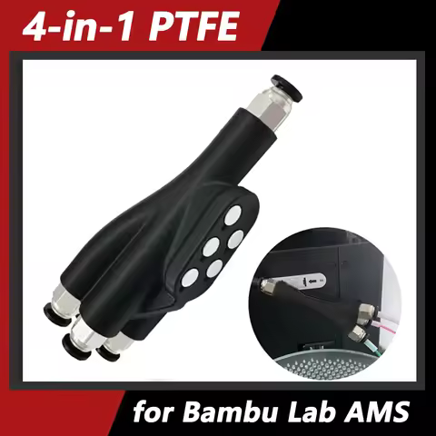 For Bambu Lab 4-in-1 PTFE adapter it can be used to replace the AMS Hub, Nylon material 3D Printer A