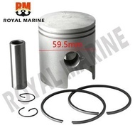 6J8-11631-0 Piston set (Std) 6J8-11610 Piston Ring for yamaha 2 stroke 25HP 30HP outboard motor