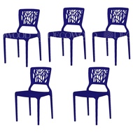 Set of 5: High Quality Stackable Dining Chair Plastic Chair Outdoor Bench Chair Outdoor Chair Patio 