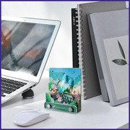 3D Desk Calendar 2025 Tear Away Calendar Dragonfly Pond Landscape Tear-Away 3D Paper Notepad Art Cal