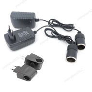 AC 220V To DC 12V 0.5a 1a 2a 1000ma Car Lighter socket Adapter EU Plug Auto Accessories Converter Interior Parts Black  SG5L2