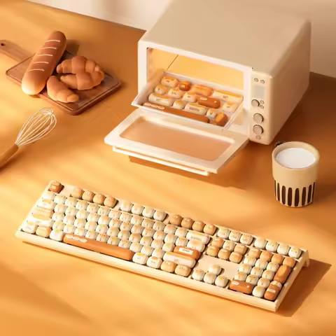 Akko MonsGeek MG108B Bun Wonderland Wireless Mechanical Keyboard MOG Profile RGB 108 Keys Full Size 